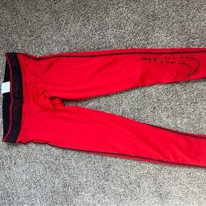 Nike Men’s Red Athletic Leggings